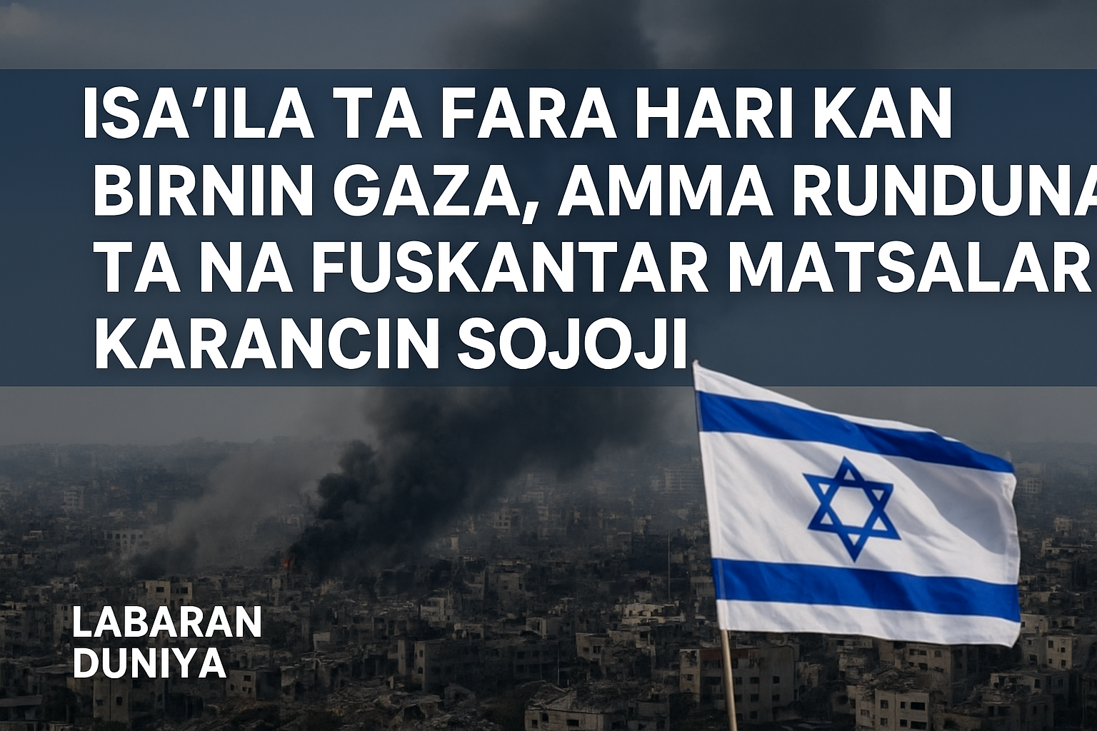 Isra’ila Ta Fara Hari Kan Birnin Gaza, Amma Rundunar Ta Na Fuskantar Matsalar Karancin Sojoji